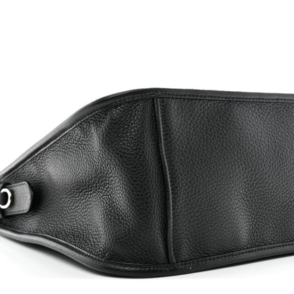 Prada Vitello Daino Soft Hobo Messenger Bag Black 9 of 10