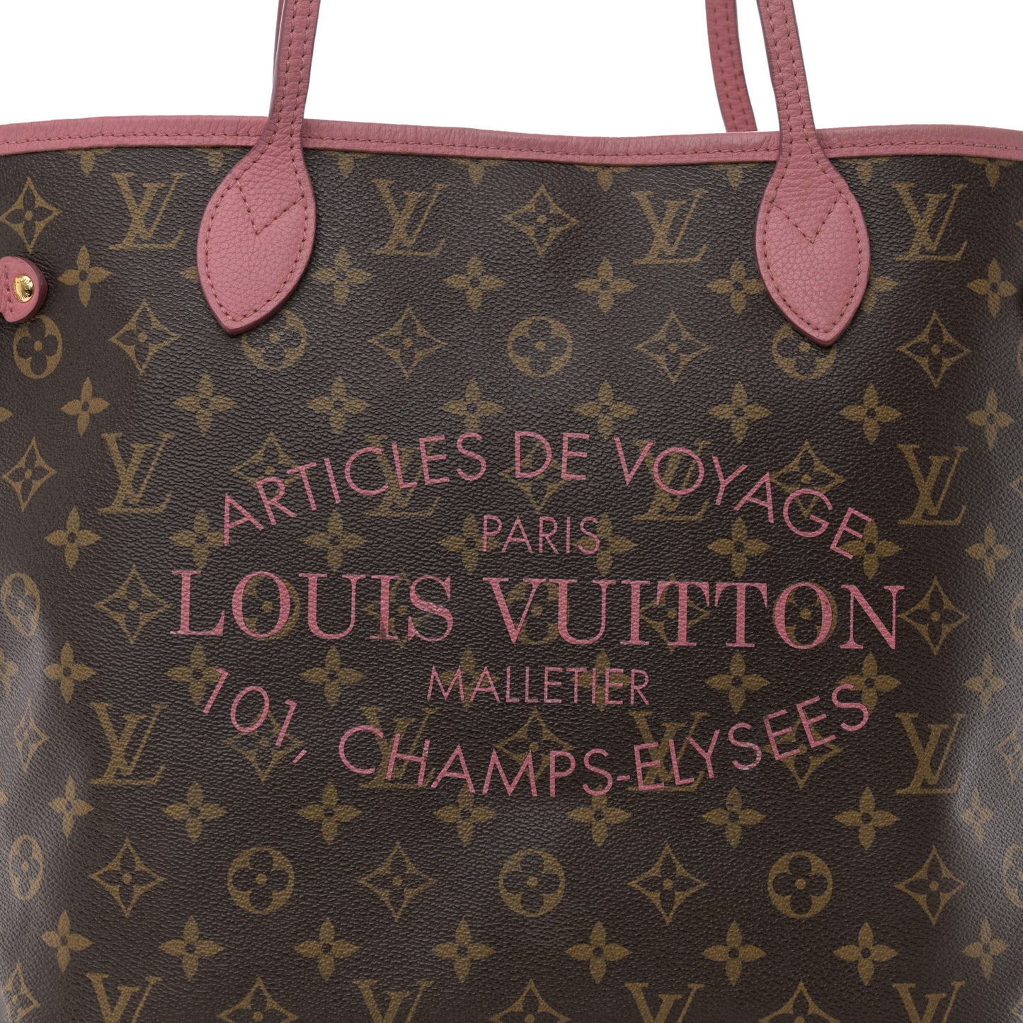 Monogram Articles de Voyage Ikat Neverfull MM Rose Velours