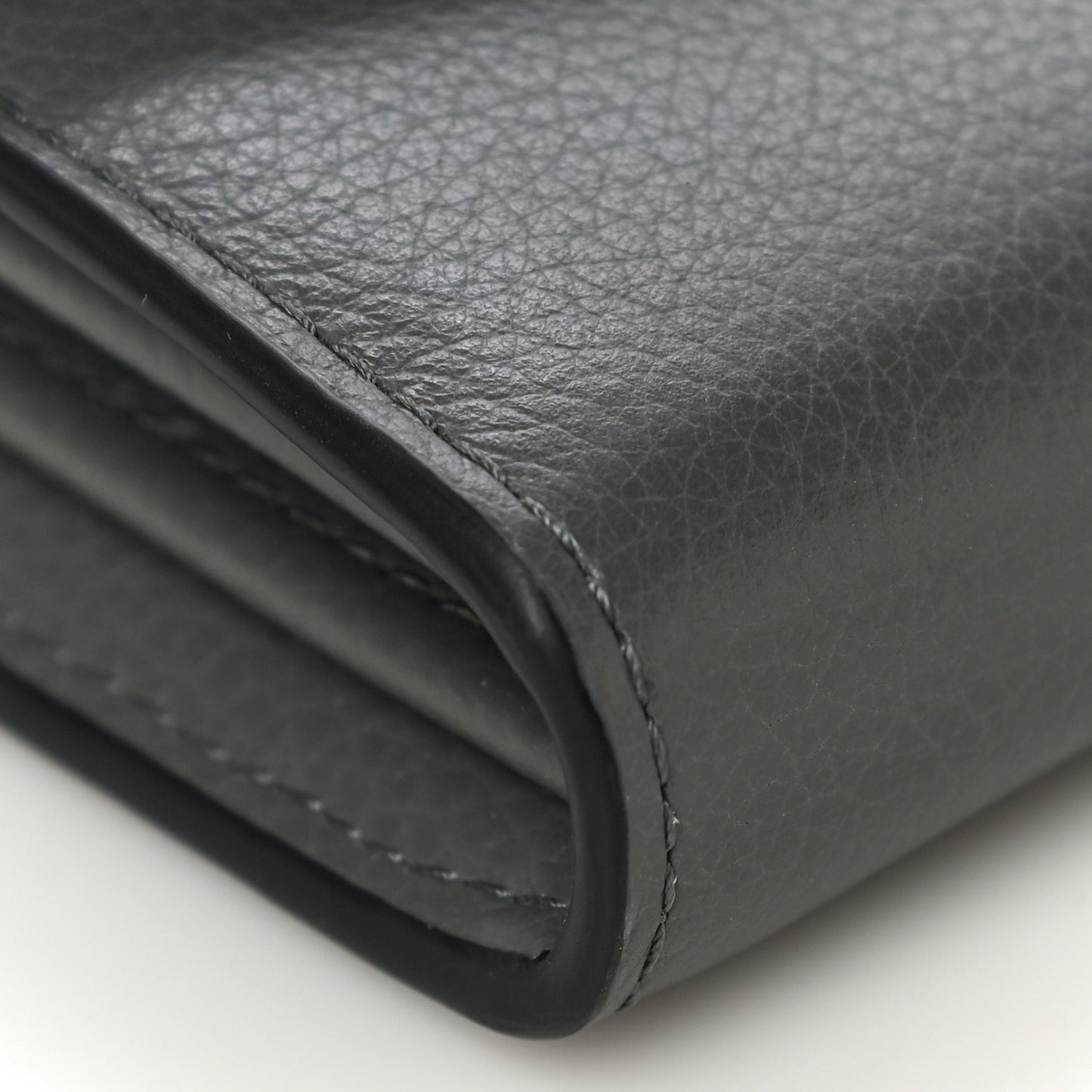 Small Classic Grain Darley Wallet Charcoal