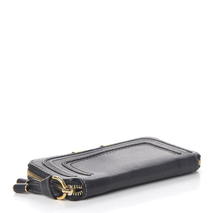 Chloe Grained Calfskin Marcie Long Zip Around Wallet Black 4 of 17