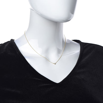 Tiffany 18K Yellow Gold Diamond .12ct Elsa Peretti Diamonds by the Yard Pendant Necklace 2 of 5