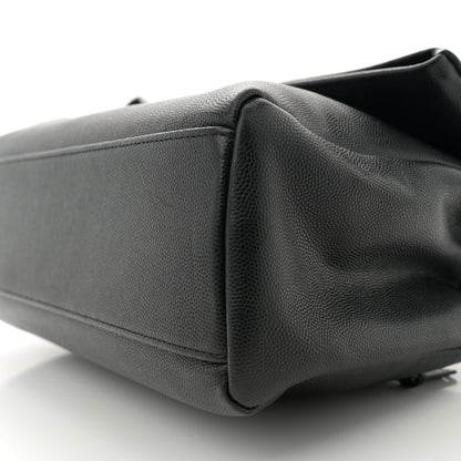 Saint Laurent Grain De Poudre Medium West Hollywood Monogram Fold-Over Black 11 of 11