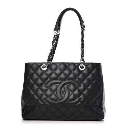 Chanel Caviar Quilted Grand Shopping Tote GST Black 1 of 20