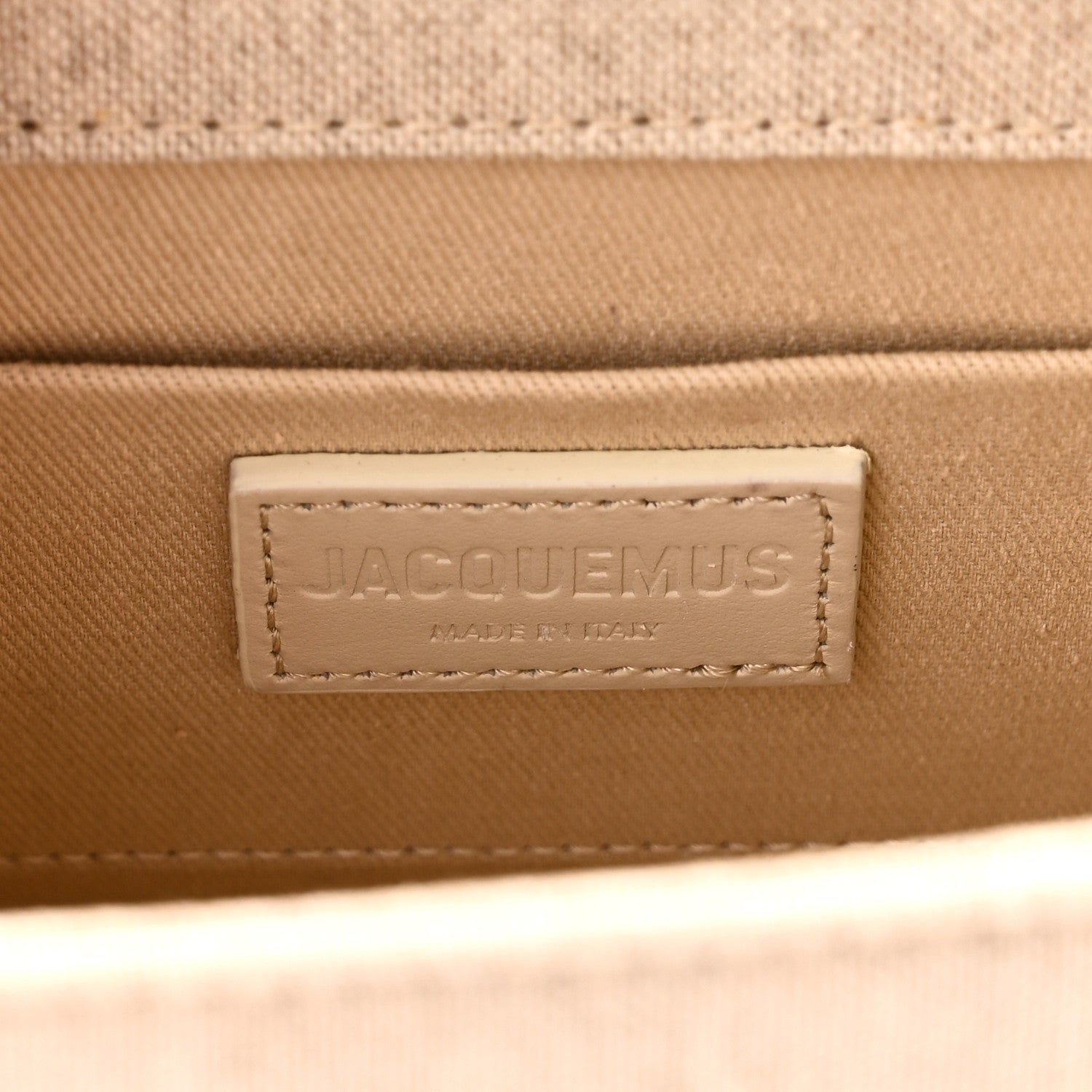 Jacquemus Linen Le Chiquito Moyen Light Greige 6 of 9