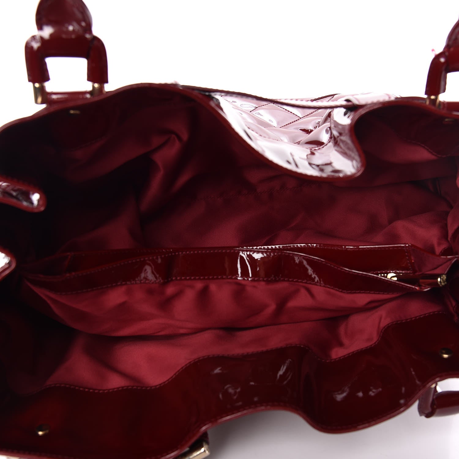 Burberry Patent Quilted Beaton Red 7 of 10