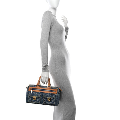 Louis Vuitton Monogram Denim Neo Speedy Blue 2 of 10
