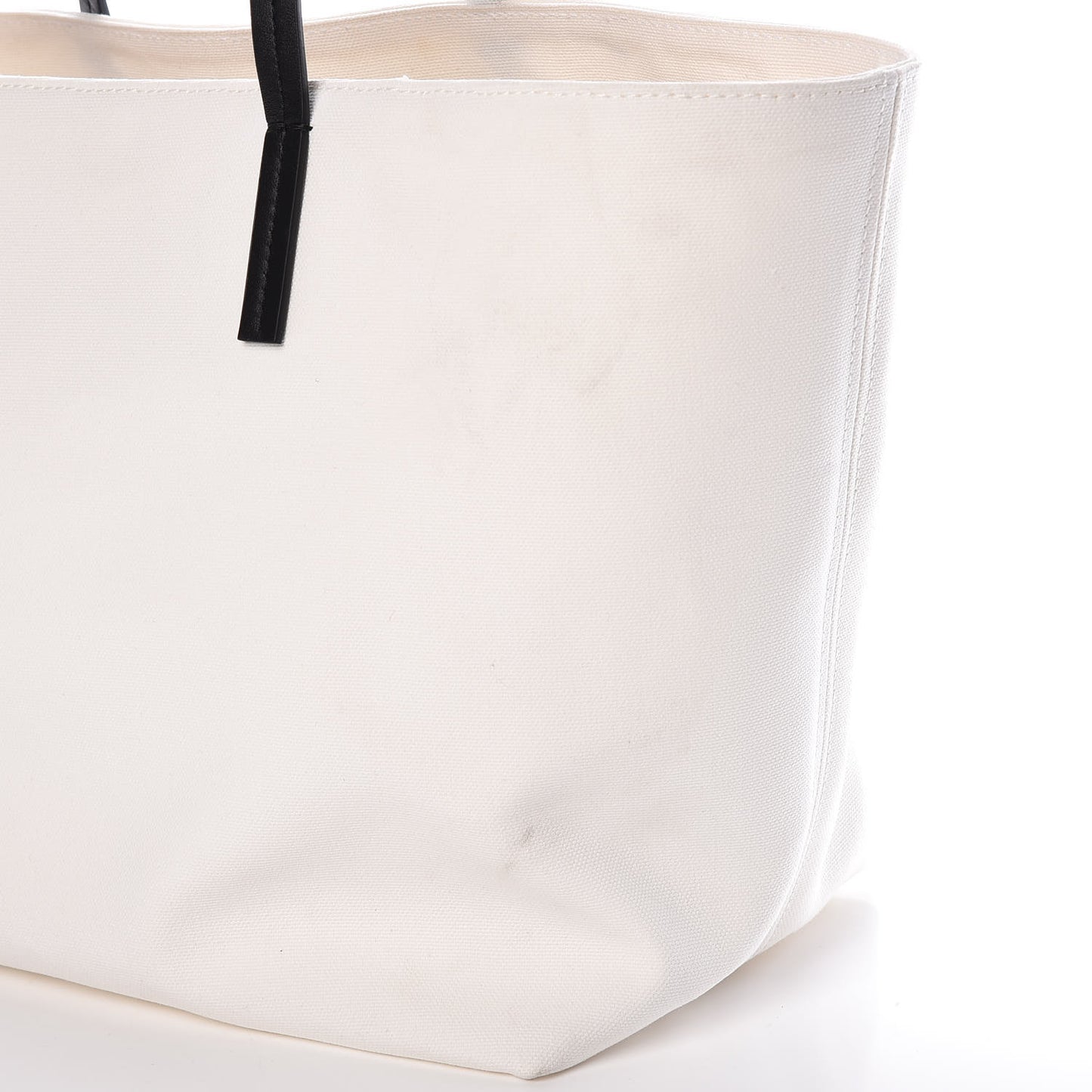 Canvas Logo Tote Black White