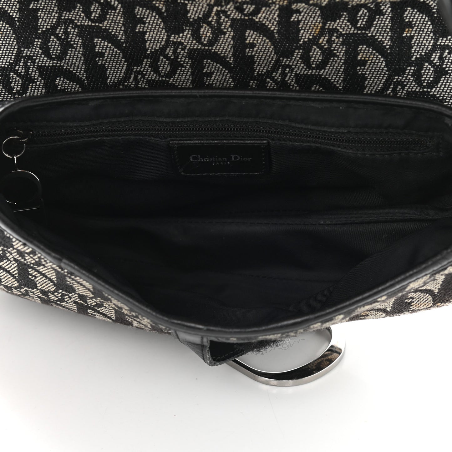 Monogram Saddle Bag Bag Black