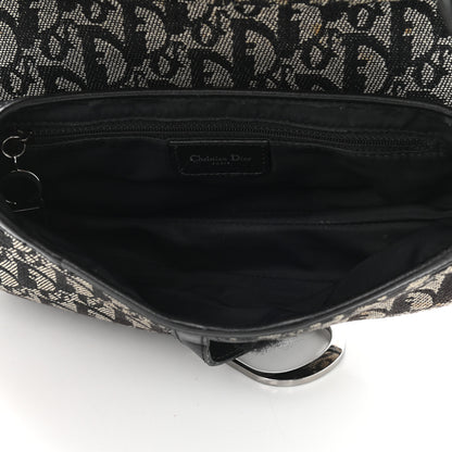 Christian Dior Monogram Saddle Bag Bag Black 5 of 19