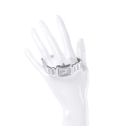 Cartier Stainless Steel 20mm Tank Francaise Quartz Watch 2 of 8