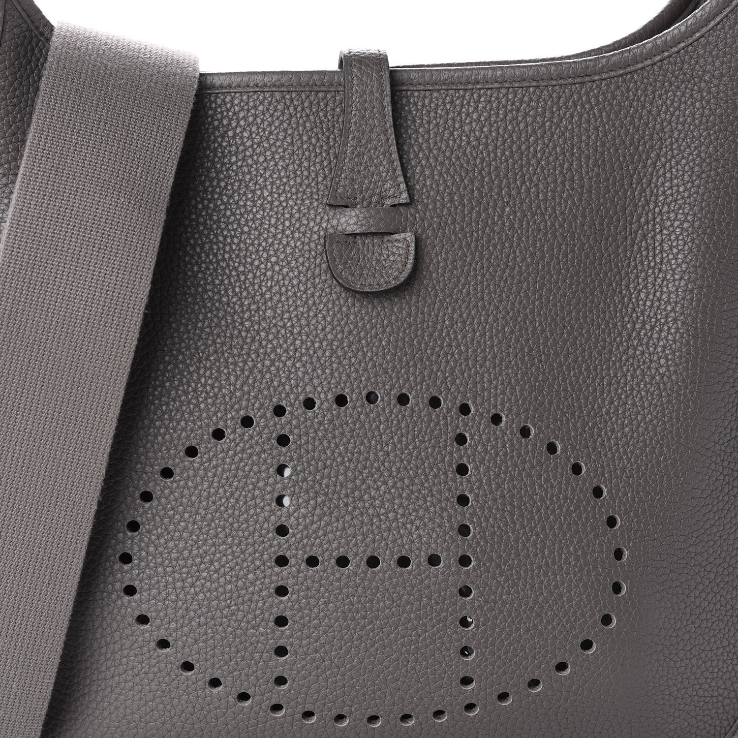 Hermes Taurillon Clemence Evelyne III PM Etain 9 of 9
