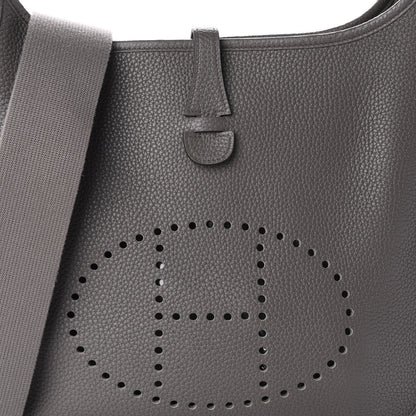 Hermes Taurillon Clemence Evelyne III PM Etain 9 of 9