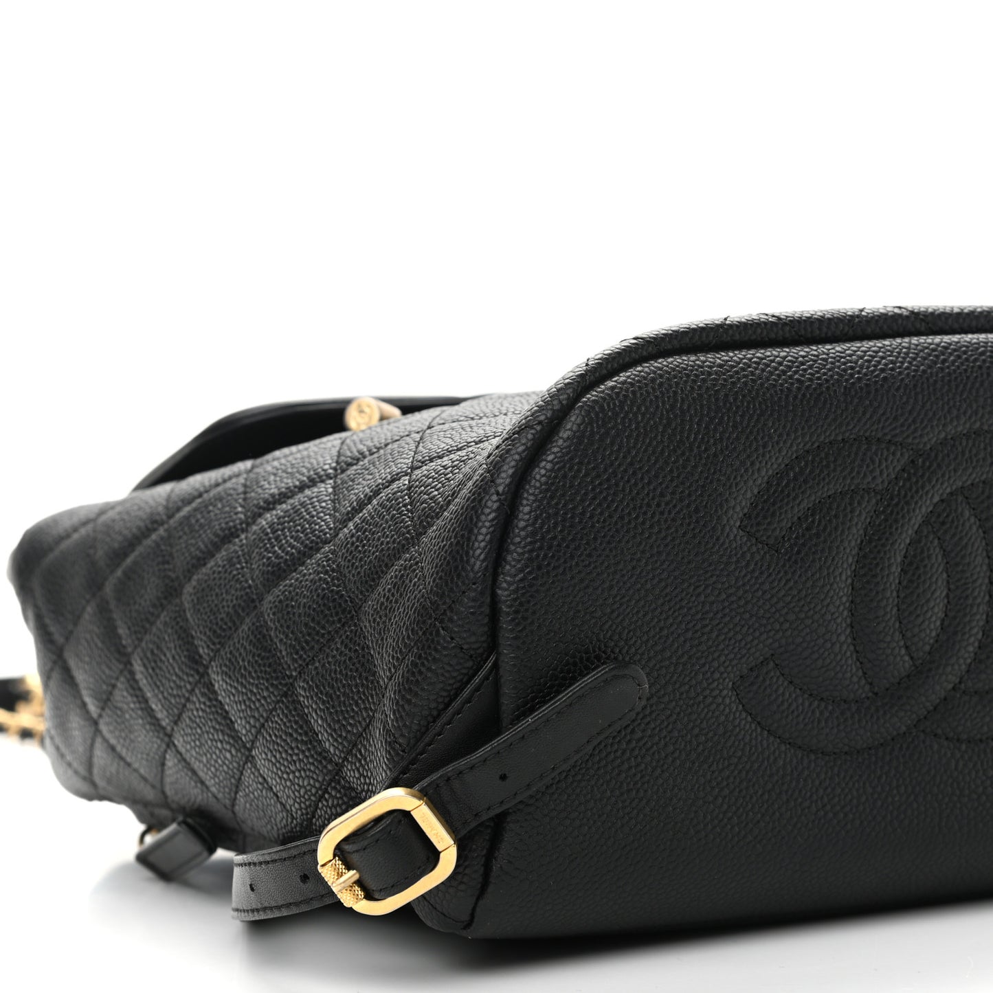 Caviar Quilted Filigree Backpack Black