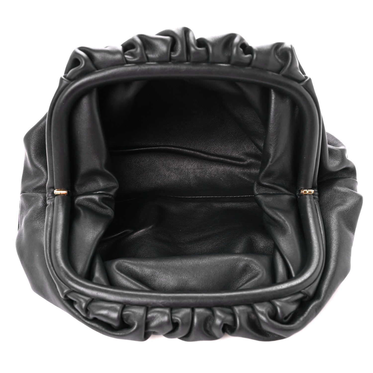Bottega Veneta Smooth Butter Calf Teen Pouch Black 5 of 11