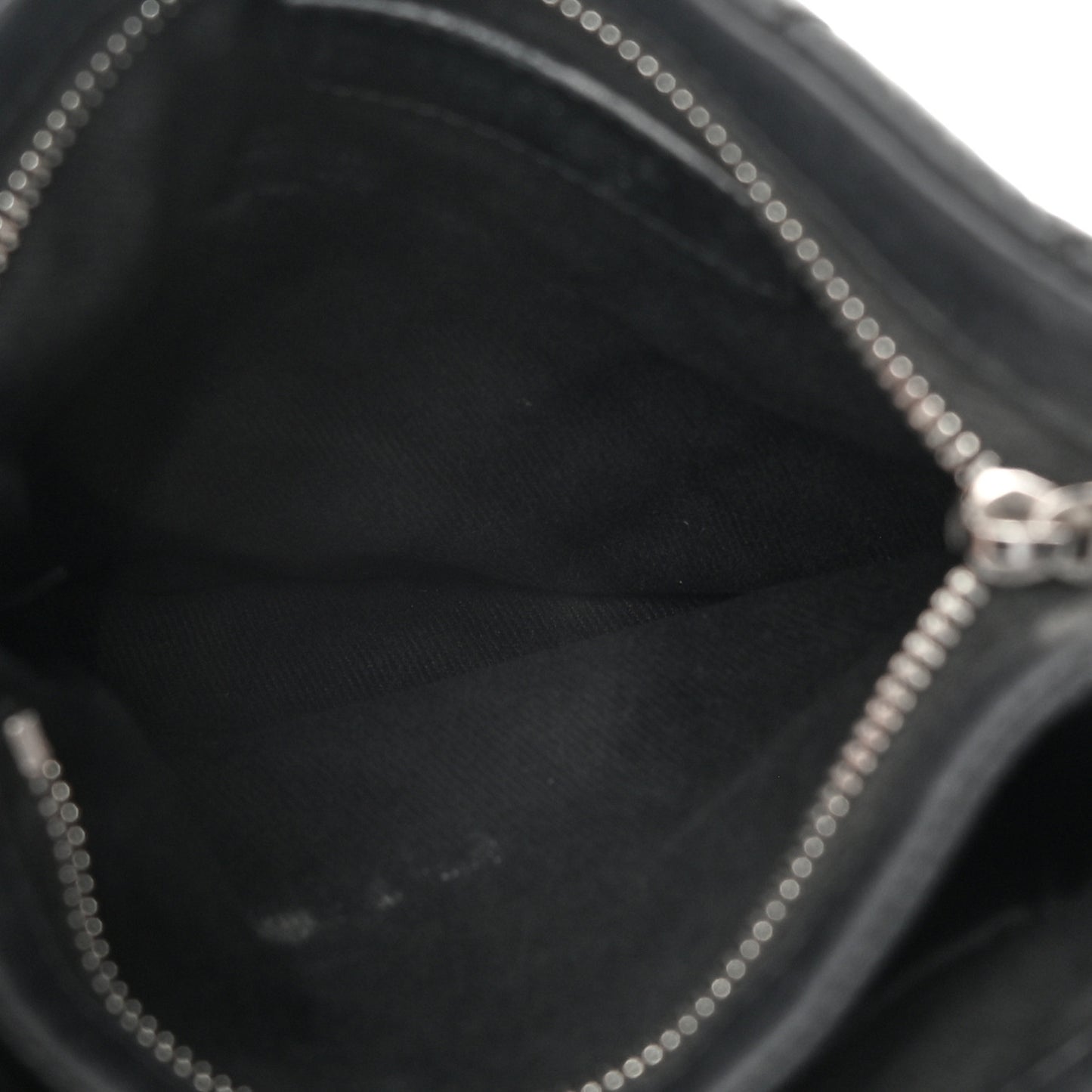 Aged Calfskin Quilted Crossbody Bag Black