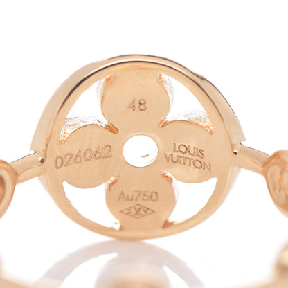 Louis Vuitton 18K Gold Diamond Monogram Idylle Blossom Ring Set 48 4.5 9 of 10