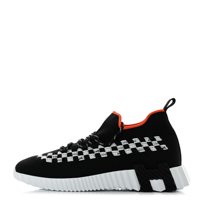 Hermes Knit Womens Flex Bolduc Sneakers 38 Black White 1 of 8