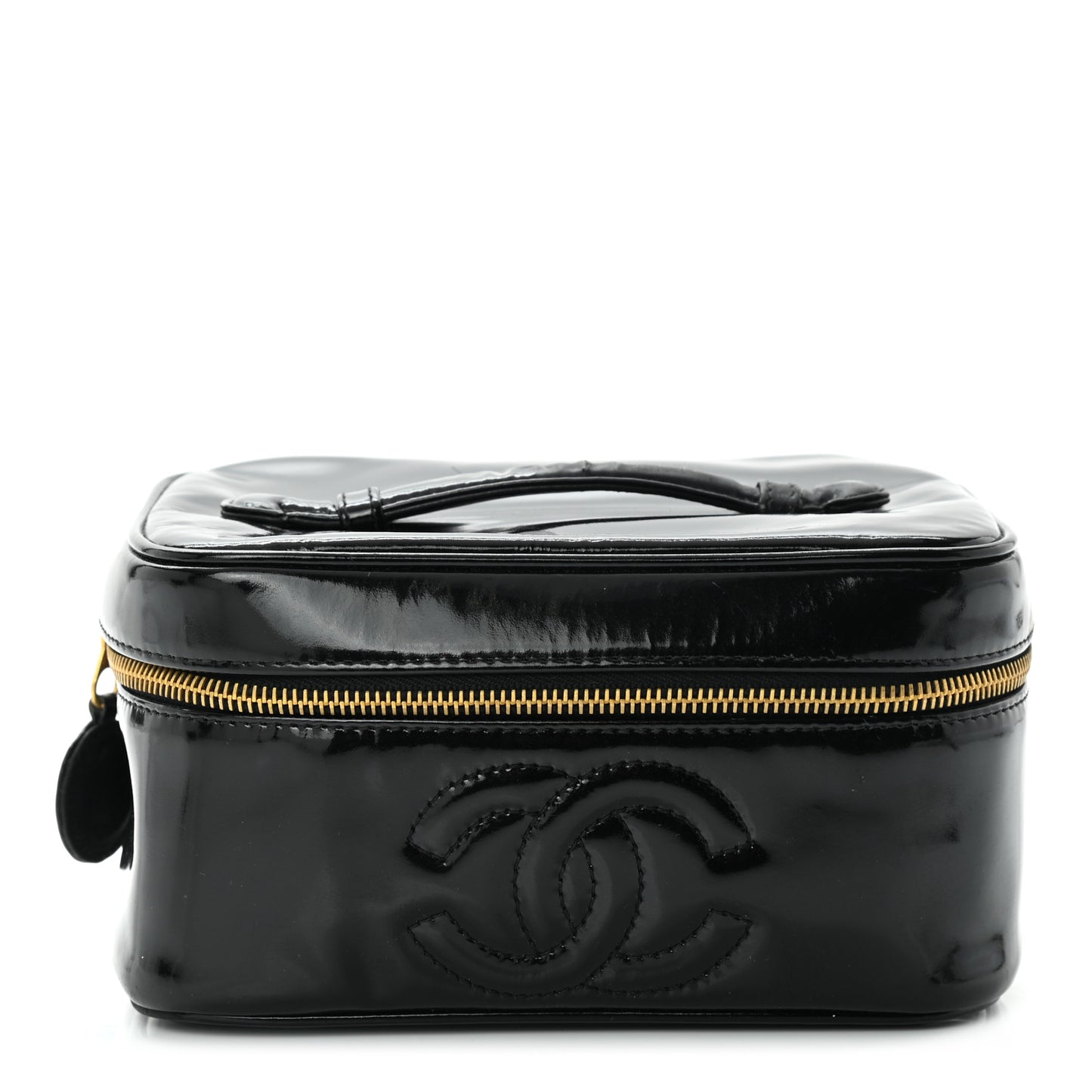 Patent Vanity Cosmetic Case Black