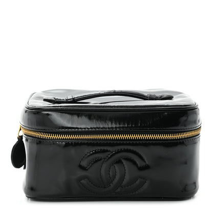 Chanel Patent Vanity Cosmetic Case Black 1 of 15