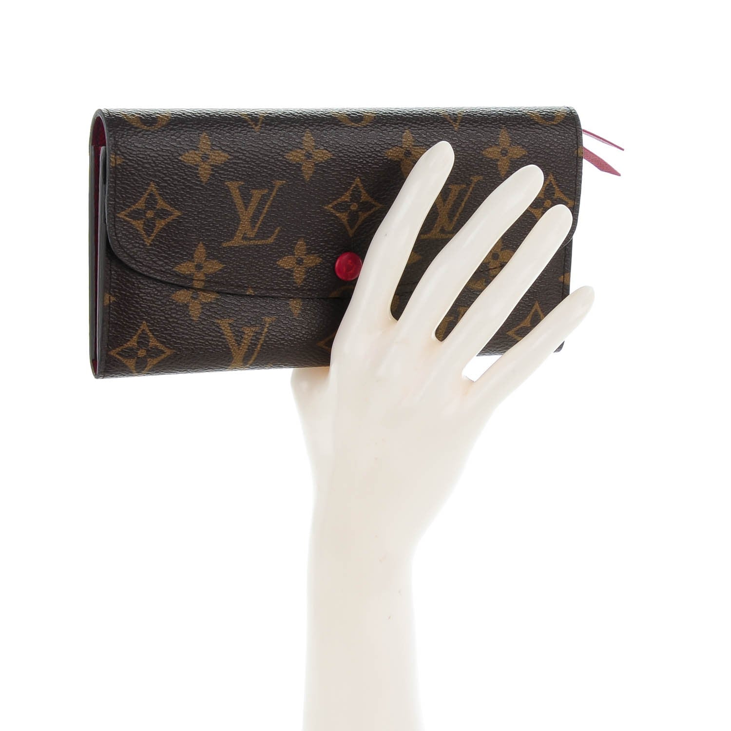 Louis Vuitton Monogram Emilie Wallet Red 2 of 8