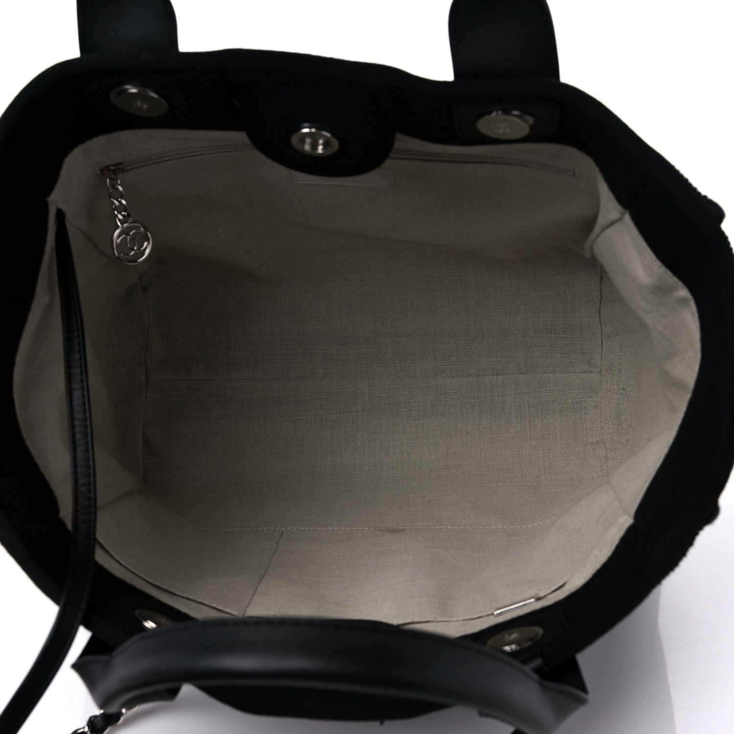 Chanel Mixed Fibers Medium Deauville Tote Black 6 of 14