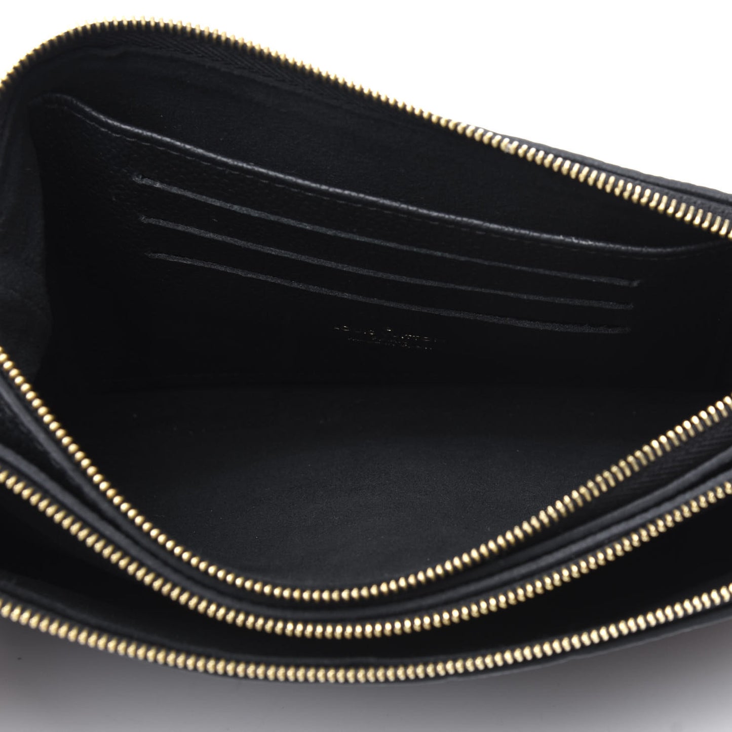 Empreinte Double Zip Pochette Black