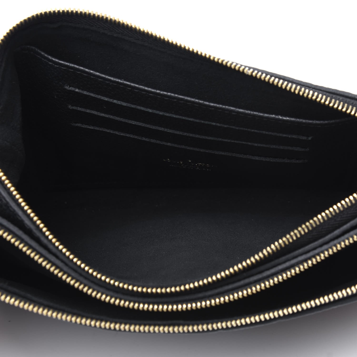 Louis Vuitton Empreinte Double Zip Pochette Black 5 of 17