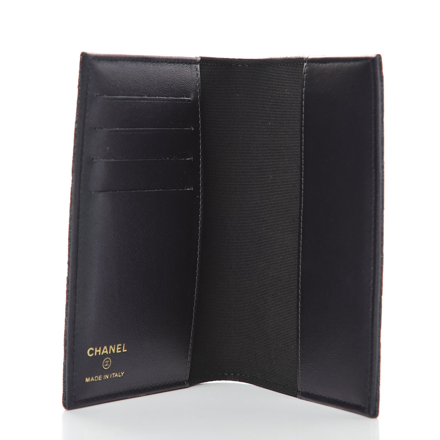 Chanel Iridescent Caviar Quilted Passport Holder Black 5 of 8