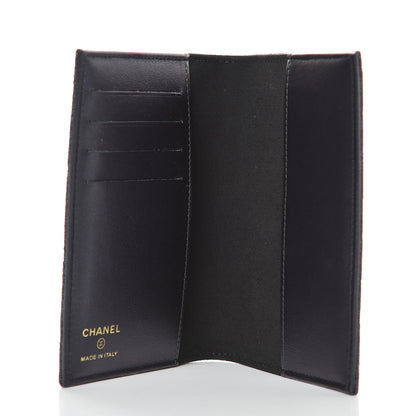 Chanel Iridescent Caviar Quilted Passport Holder Black 5 of 8
