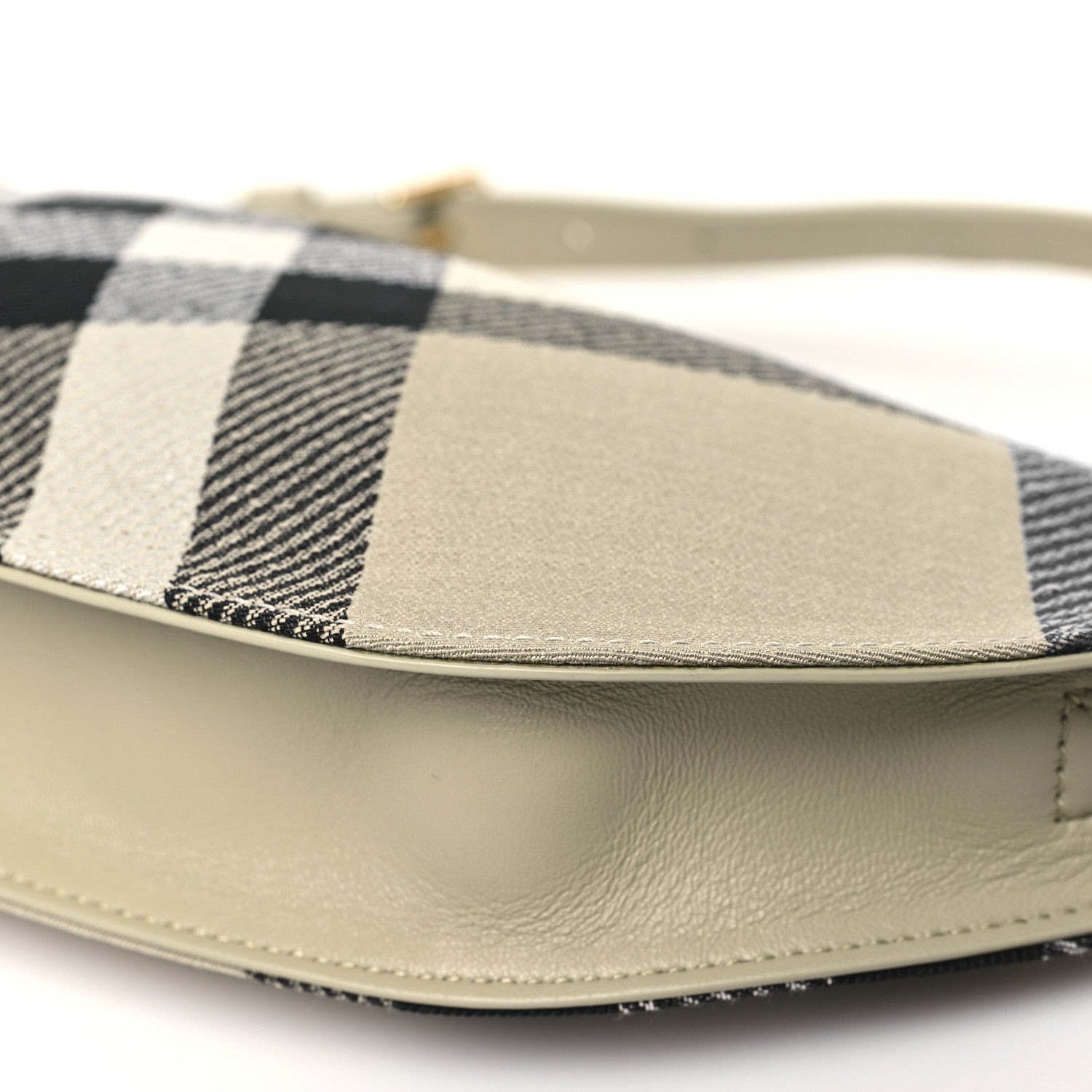 Burberry Jacquard Check Mini Shield Bag Lichen 10 of 10