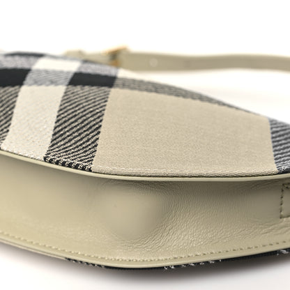 Burberry Jacquard Check Mini Shield Bag Lichen 10 of 10