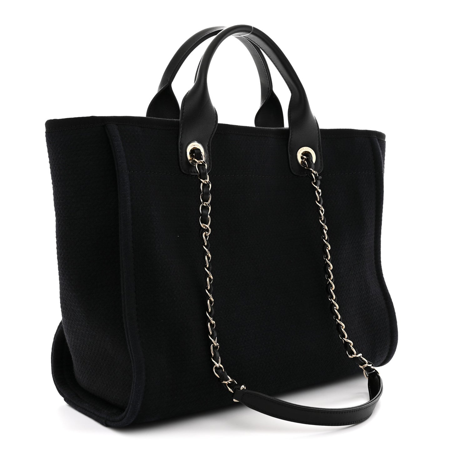 Mixed Fibers Small Deauville Tote Black