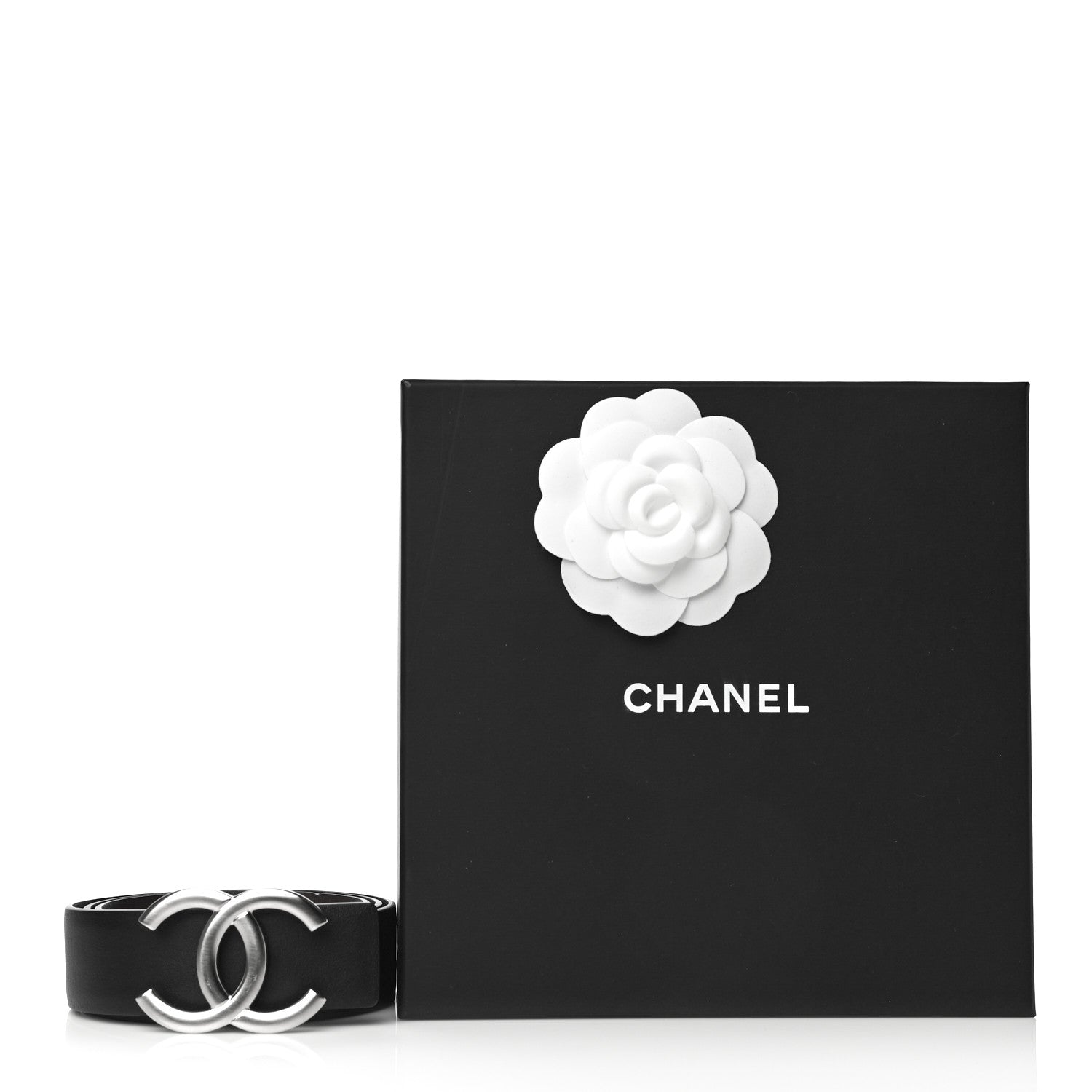 Chanel Calfskin CC Reversible Belt 75 Black Burgundy 8 of 8