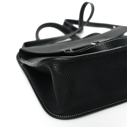 Hermes Taurillon Clemence Halzan 31 GM Black 9 of 10