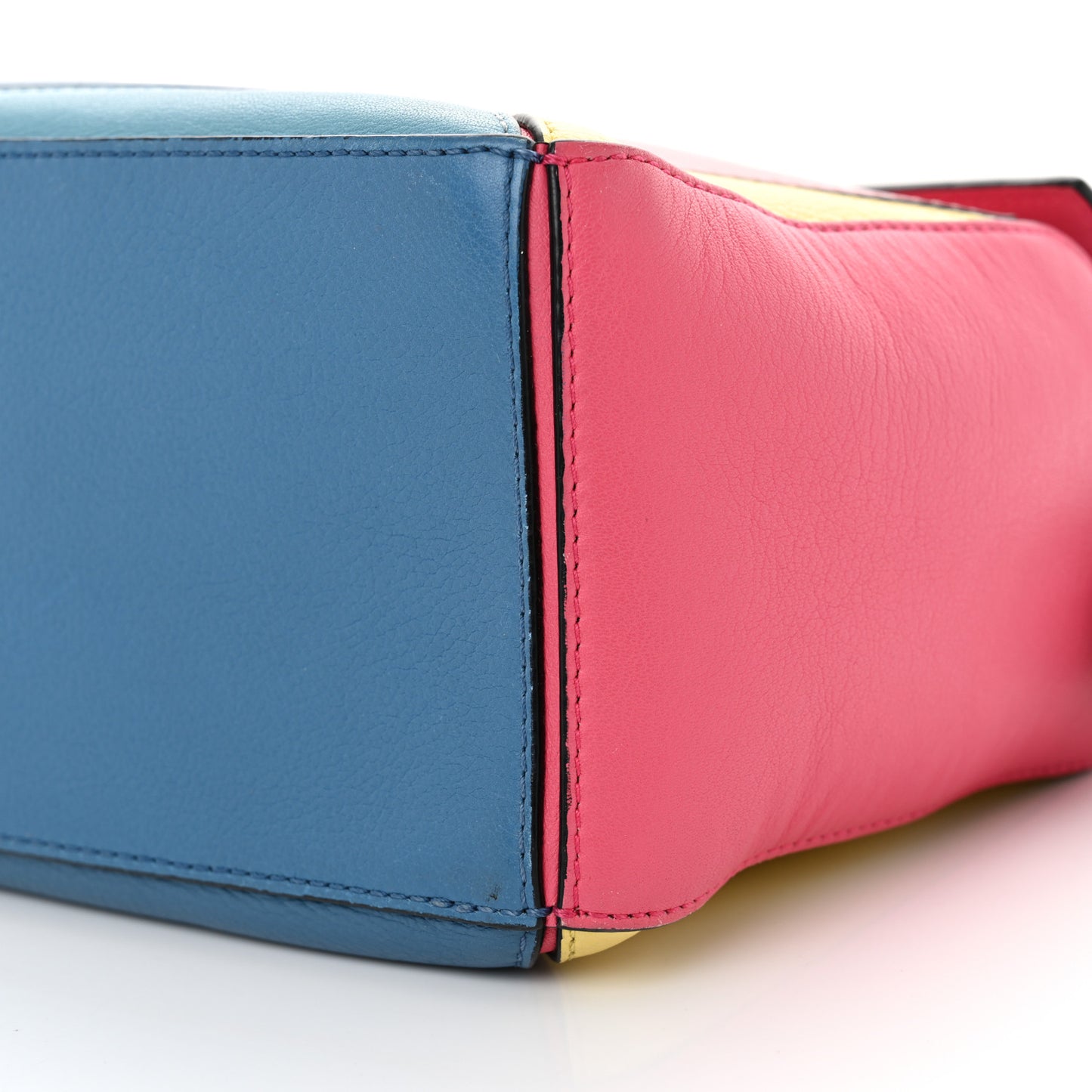 Calfskin Small Puzzle Bag Tan Multicolor