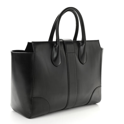 Gucci Calfskin Medium Lady Buckle Top Handle Bag Black 2 of 12