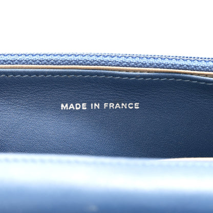 Chanel Patent Quilted Brilliant Wallet On Chain WOC Blue 7 of 12