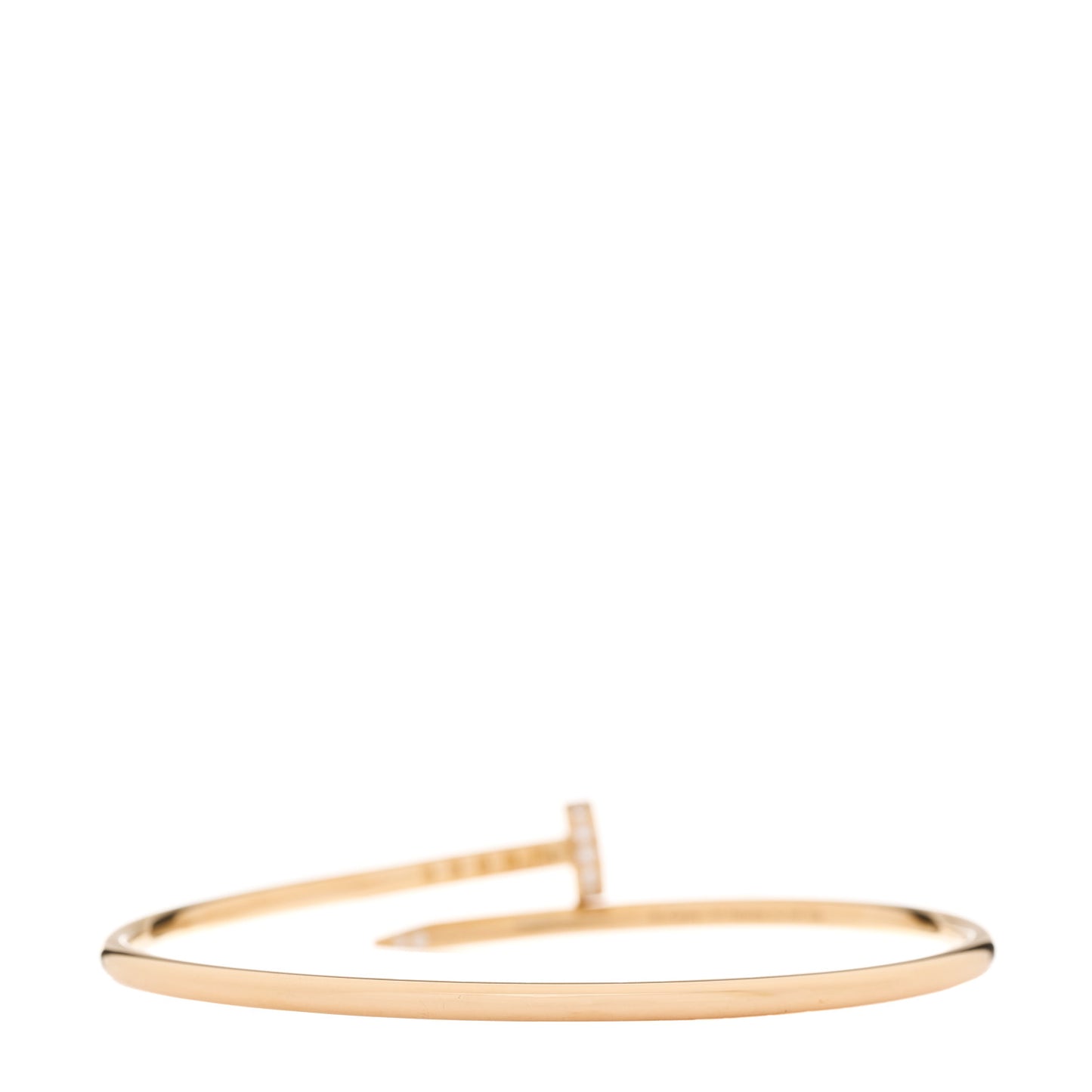 18K Yellow Gold Diamond Small Juste Un Clou Bracelet 16