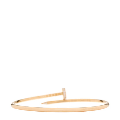 Cartier 18K Yellow Gold Diamond Small Juste Un Clou Bracelet 16 3 of 5