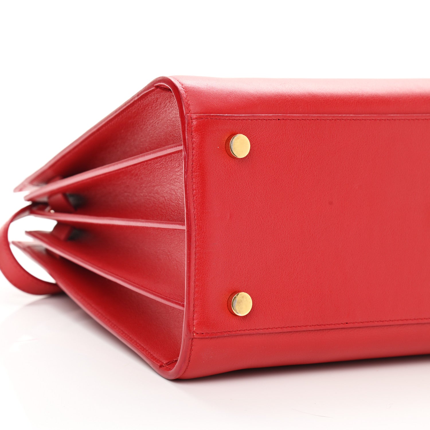 Saint Laurent Calfskin Small Sac De Jour Vermillion 10 of 11