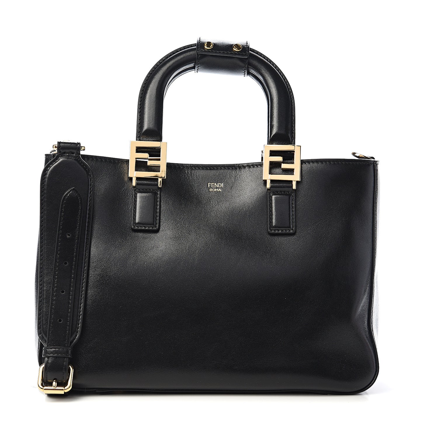 Vitello Glacier Small FF Tote Black