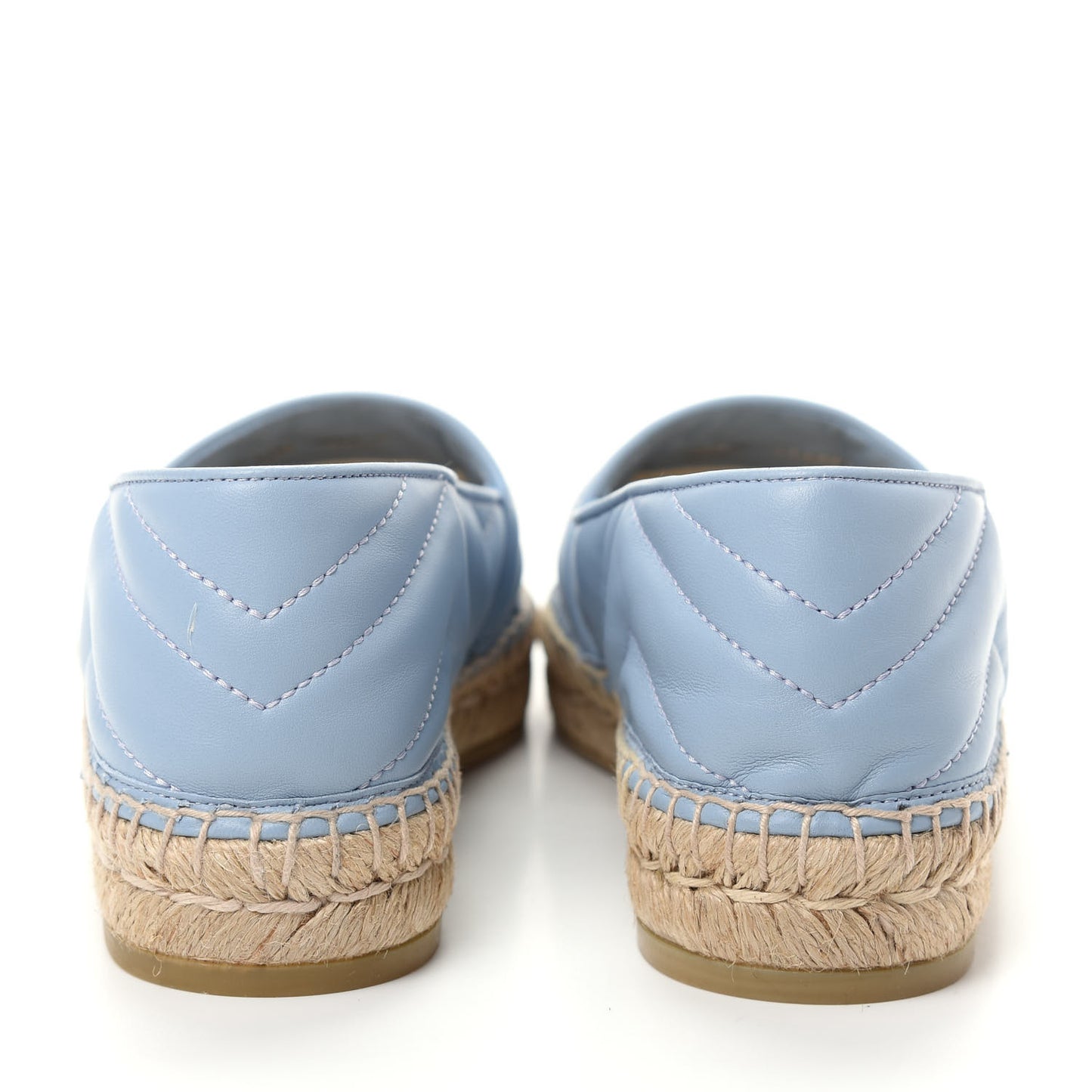 Nappa Matelasse GG Marmont Espadrilles 36 Porcelain Light Blue