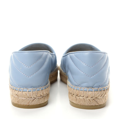 Gucci Nappa Matelasse GG Marmont Espadrilles 36 Porcelain Light Blue 7 of 11