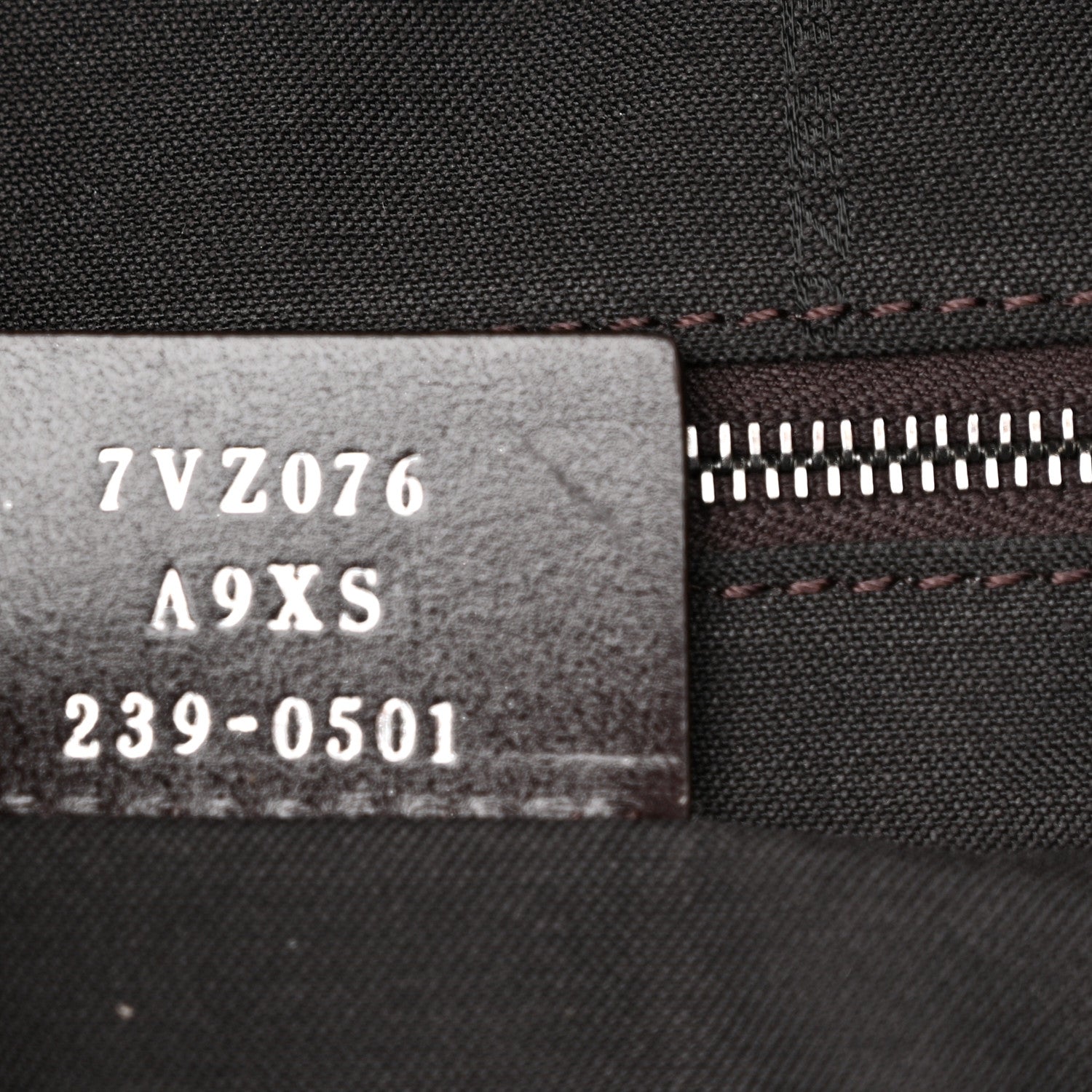 Fendi Glazed Fabric Vitello King FF 1974 Diagonal Medium Chiodo Backpack Tobacco Moro Sand Black 6 of 11