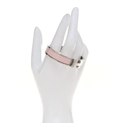 Hermes Enamel Narrow Clic Clac H Bracelet PM Rose Candeur 2 of 5