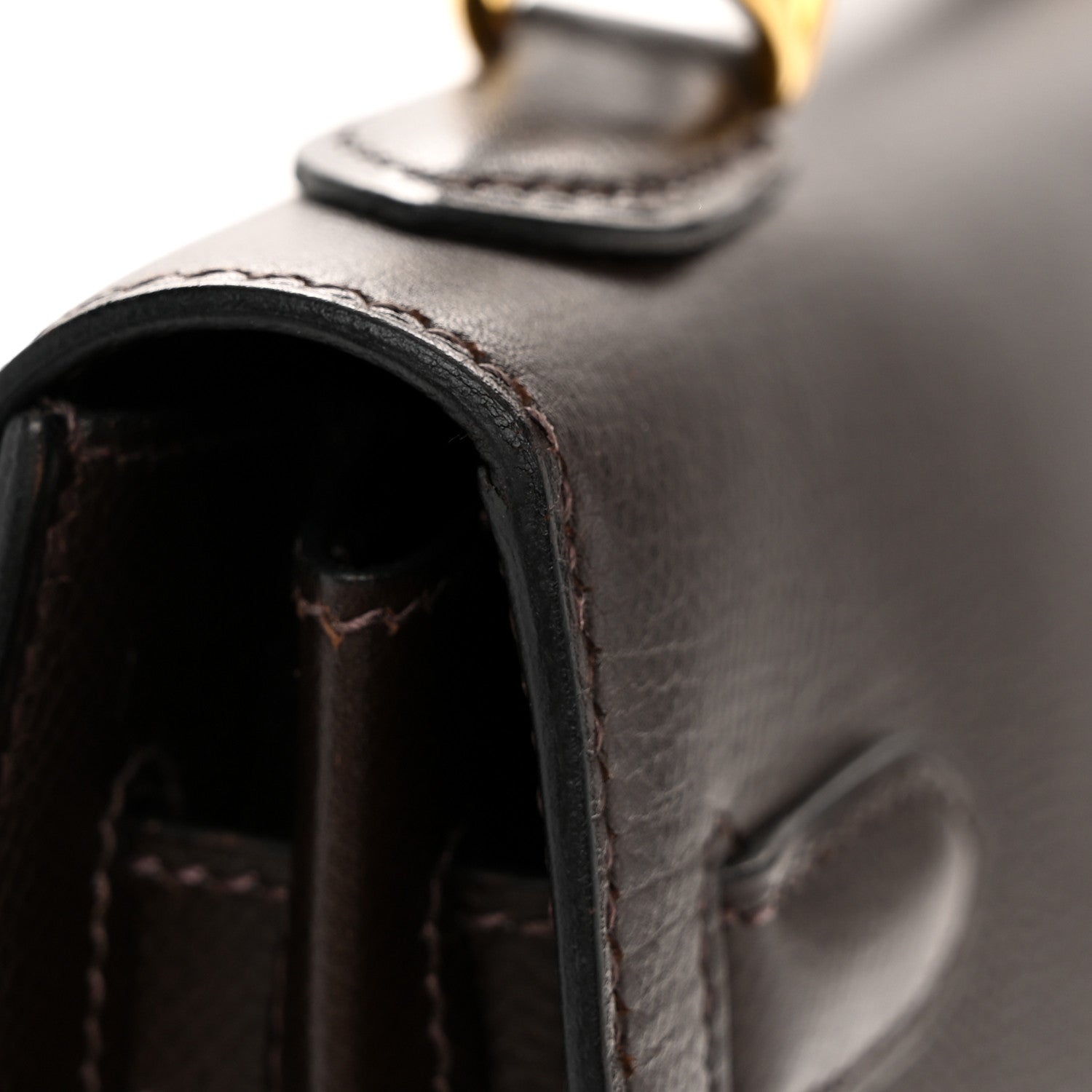 Hermes Epsom Kelly Sellier 32 Chocolate 23 of 23