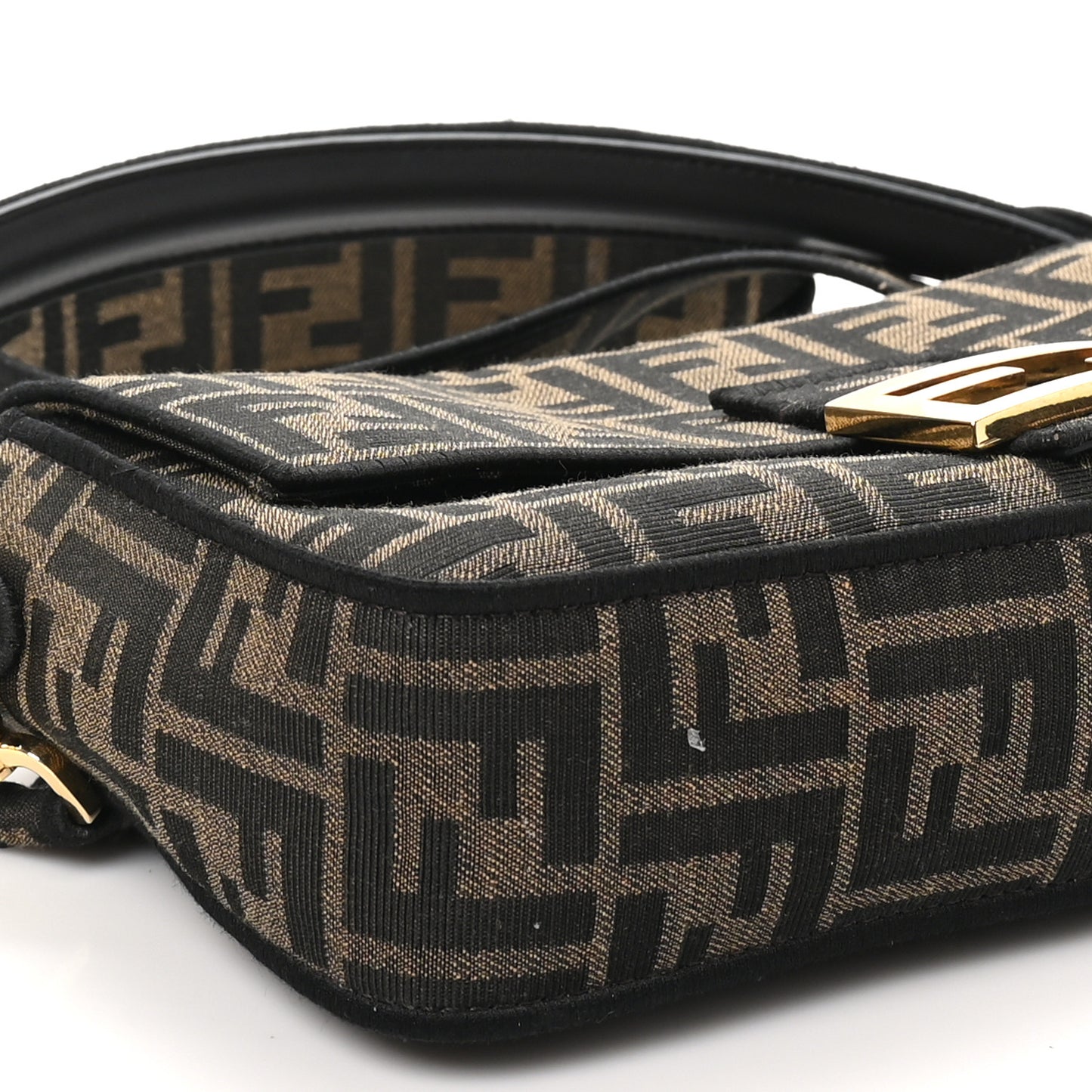 Fabric Jacquard FF 1974 Medium Baguette Tobacco Moro Black