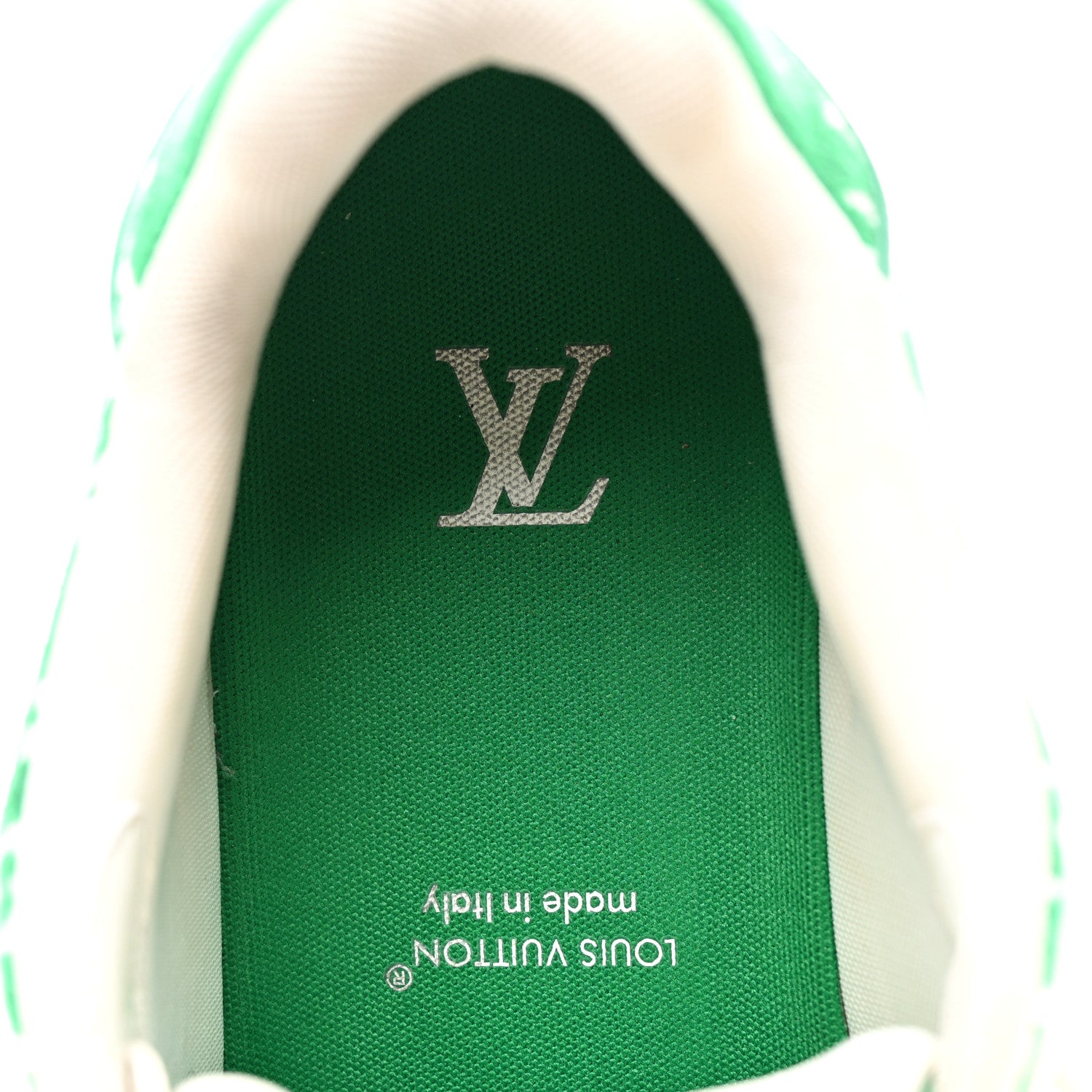 Louis Vuitton Jacquard Velvet Monogram Mens LV Trainer Sneakers 7 Vert 8 of 13
