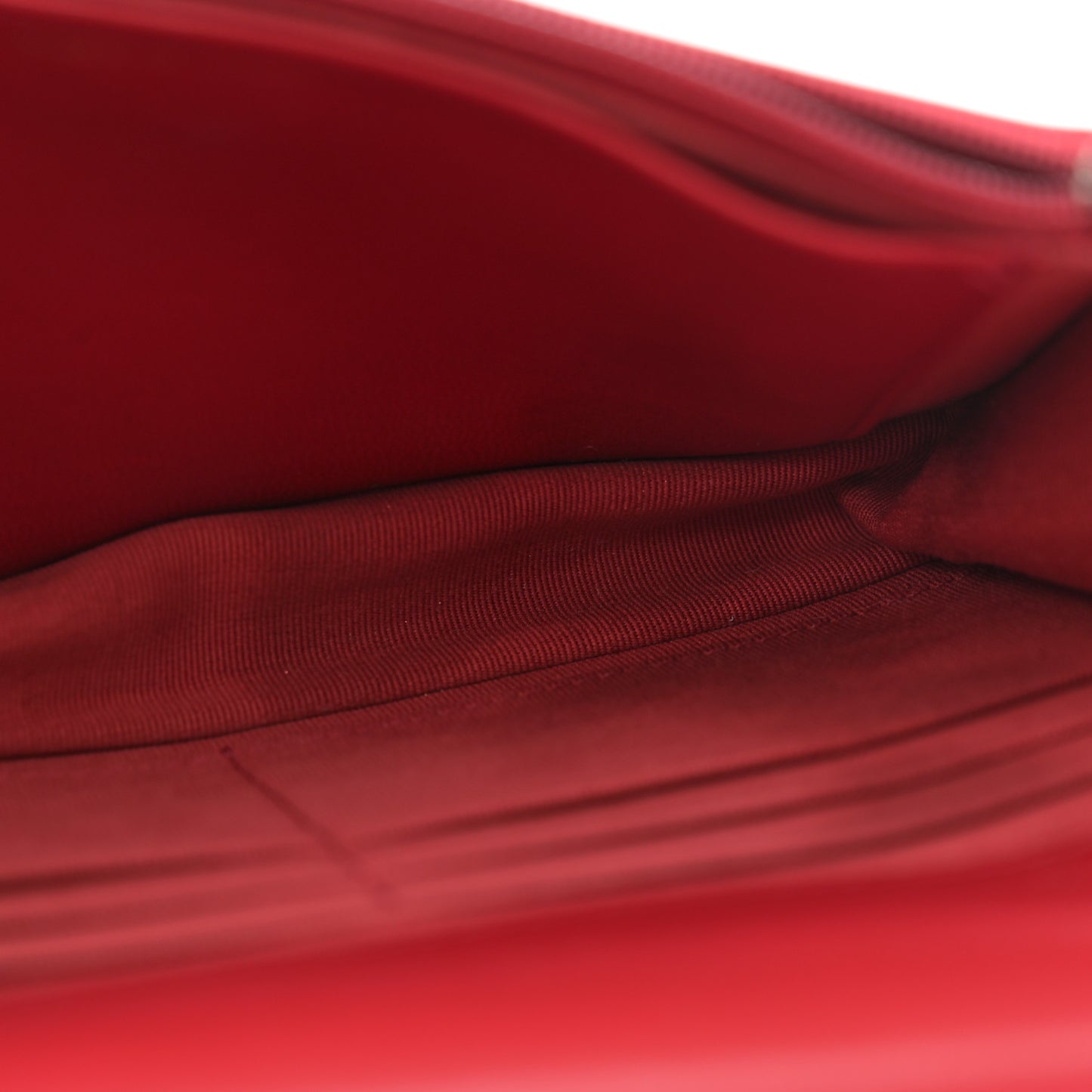 Lambskin Quilted Trendy CC Wallet On Chain WOC Red
