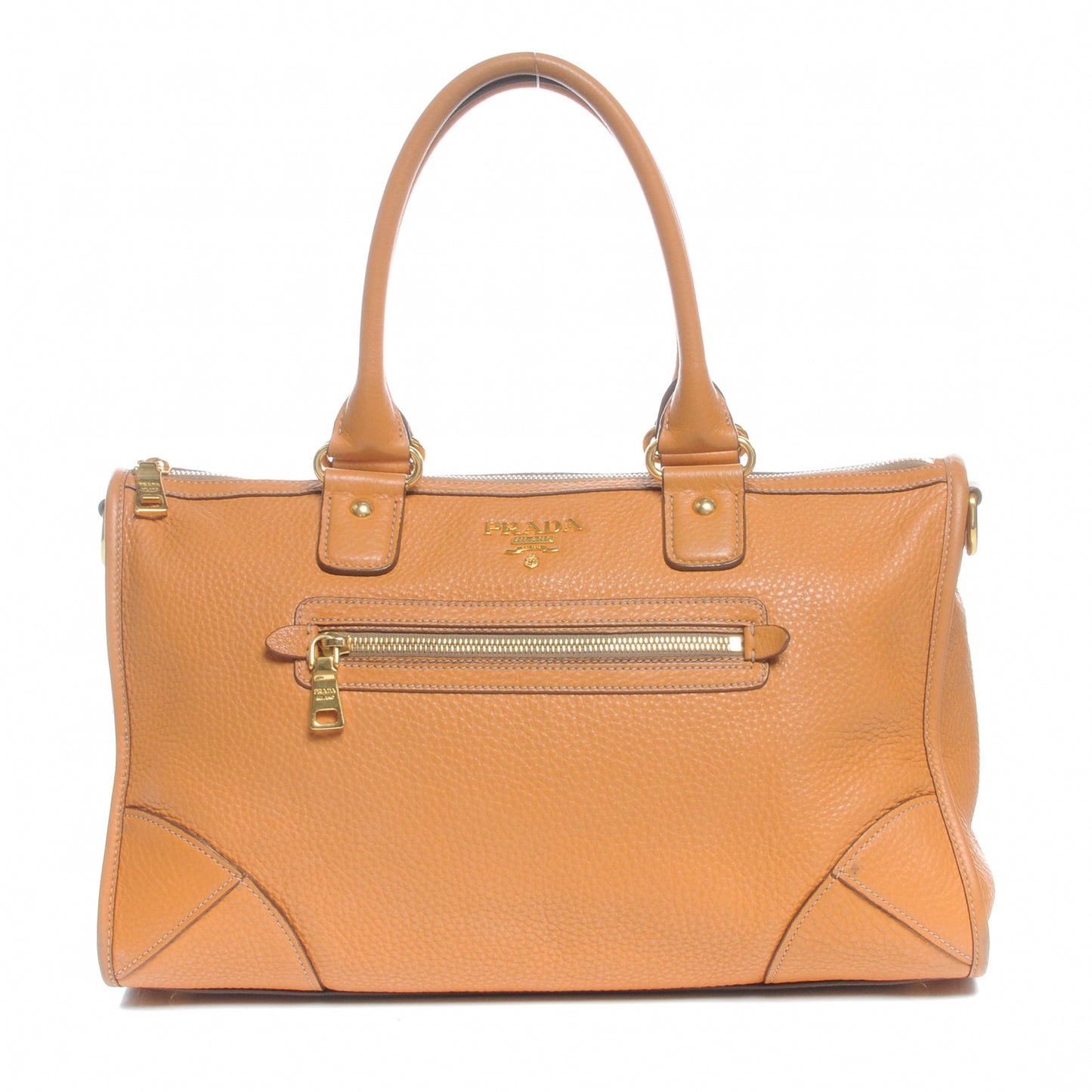 Vitello Daino Top Handle Tote Ambra